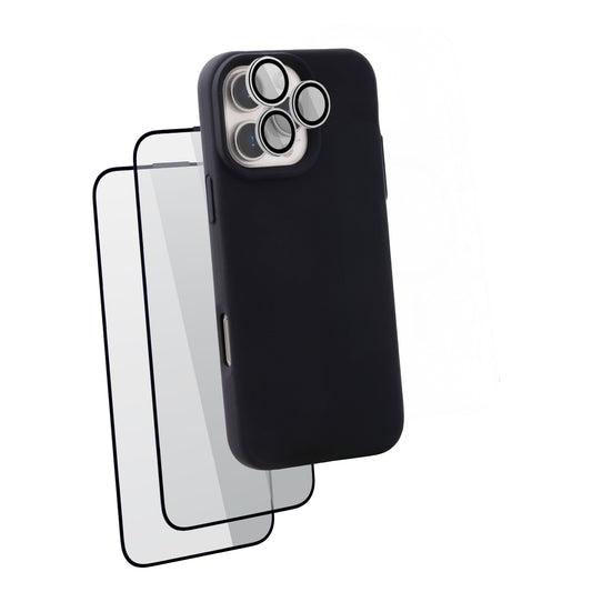 iHusle Silicone Combo = Premium Silicone Case + Camera Protector Lens + 2 Anti-Static HD Screen Protector