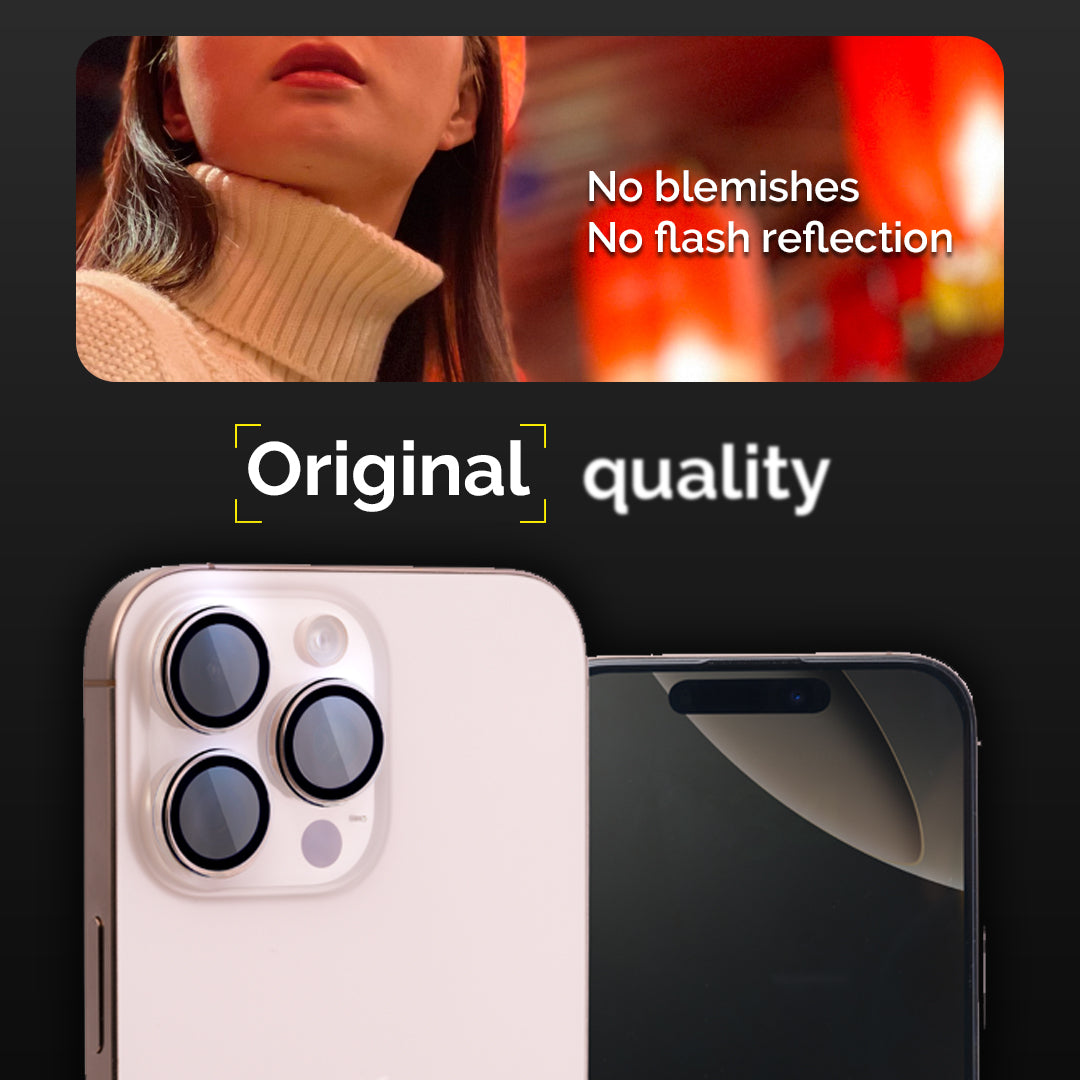 OG iHusle Combo = Premium Anti-Yellow Case + Camera Protector Lens + 2 Anti-Static HD Screen Protector