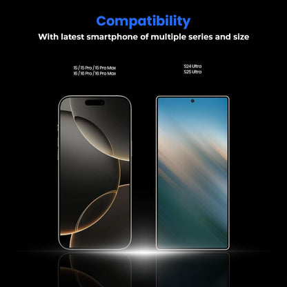 iHusle Matte Stand Combo = Matte Stand Case + Camera Protector Lens + 2 Anti-Static HD Screen Protector / Privacy Screen Guard