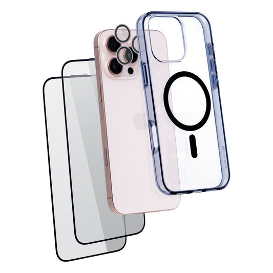 OG iHusle Combo = Premium Anti-Yellow Case + Camera Protector Lens + 2 Anti-Static HD Screen Protector