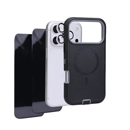 iHusle Monster Combo = Monster Case + Camera Protector Lens +  2 Anti-Static HD Screen Protector / Privacy Screen Guard