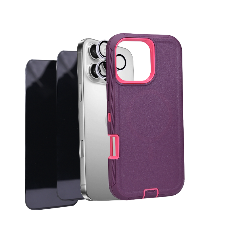 iHusle Monster Combo = Monster Case + Camera Protector Lens +  2 Anti-Static HD Screen Protector / Privacy Screen Guard