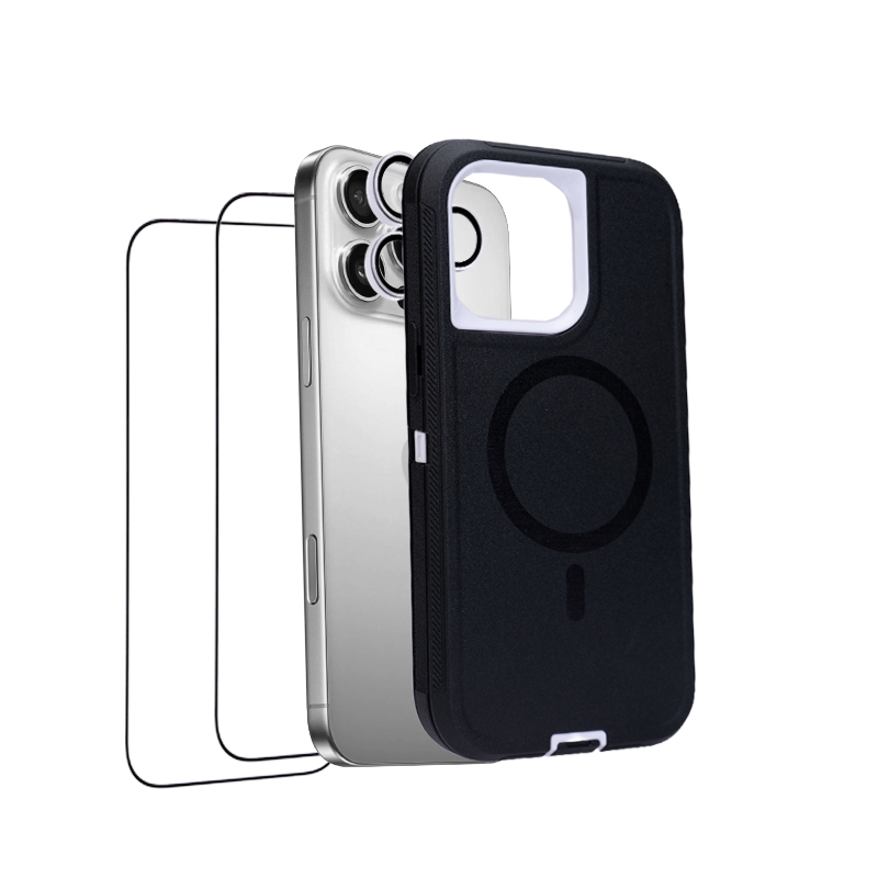 iHusle Monster Combo = Monster Case + Camera Protector Lens +  2 Anti-Static HD Screen Protector / Privacy Screen Guard