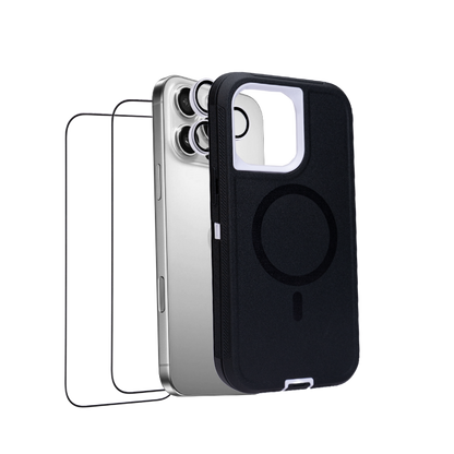 iHusle Monster Combo = Monster Case + Camera Protector Lens +  2 Anti-Static HD Screen Protector / Privacy Screen Guard