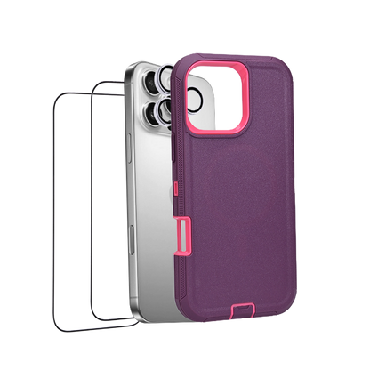 iHusle Monster Combo = Monster Case + Camera Protector Lens +  2 Anti-Static HD Screen Protector / Privacy Screen Guard
