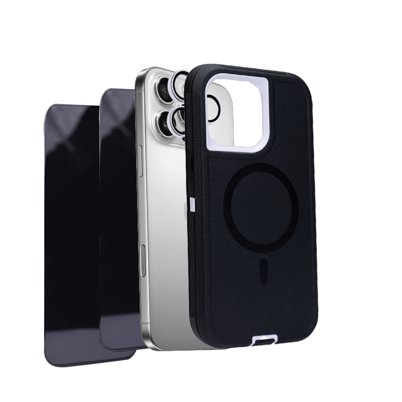 iHusle Monster Combo = Monster Case + Camera Protector Lens +  2 Anti-Static HD Screen Protector / Privacy Screen Guard