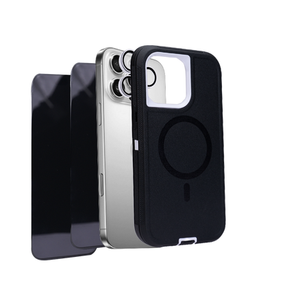 iHusle Monster Combo = Monster Case + Camera Protector Lens +  2 Anti-Static HD Screen Protector / Privacy Screen Guard