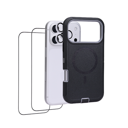 iHusle Monster Combo = Monster Case + Camera Protector Lens +  2 Anti-Static HD Screen Protector / Privacy Screen Guard