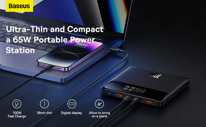 Baseus Blade Power Bank – 100W Ultra-Fast Charging with LED Display