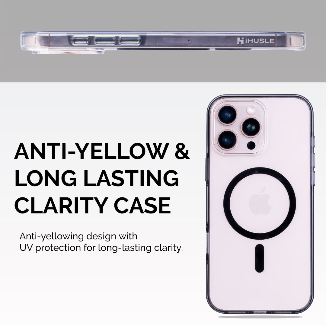 OG iHusle Combo = Premium Anti-Yellow Case + Camera Protector Lens + 2 Anti-Static HD Screen Protector