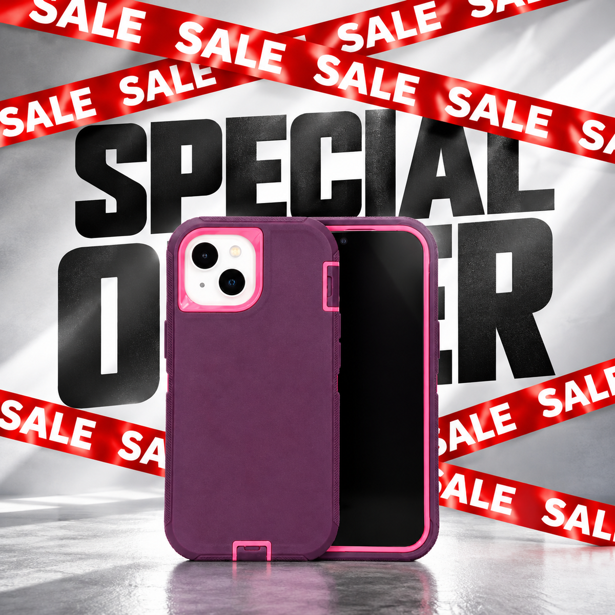 IPhone 15 Plus - Monster Case - Pink & Magenta