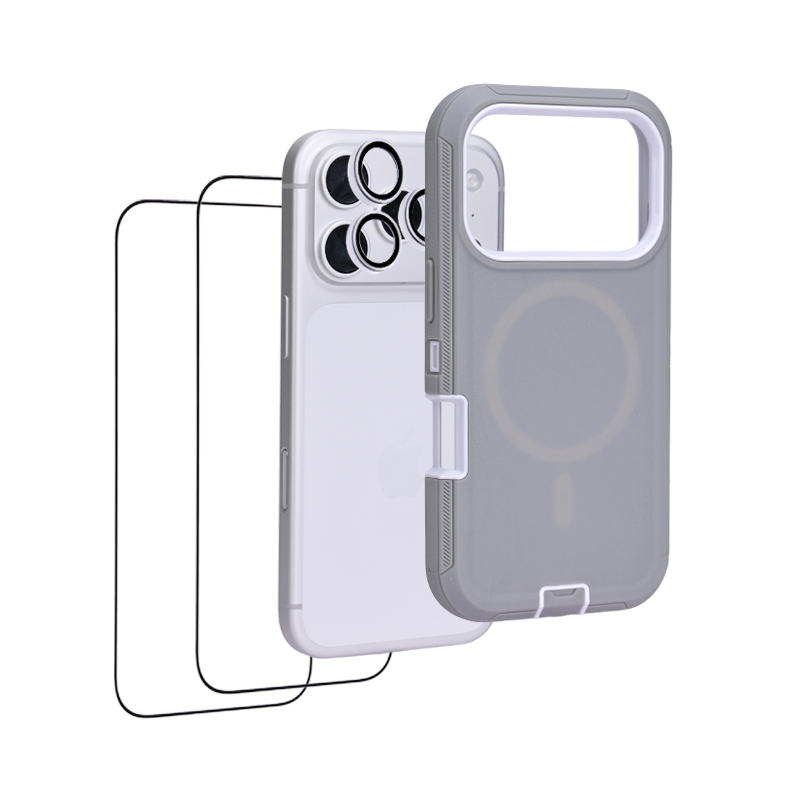 iHusle Monster Combo = Monster Case + Camera Protector Lens +  2 Anti-Static HD Screen Protector / Privacy Screen Guard