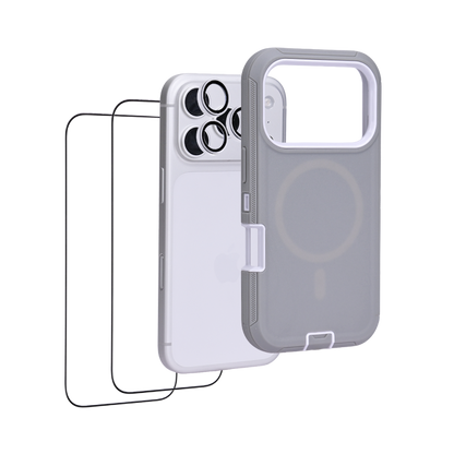 iHusle Monster Combo = Monster Case + Camera Protector Lens +  2 Anti-Static HD Screen Protector / Privacy Screen Guard